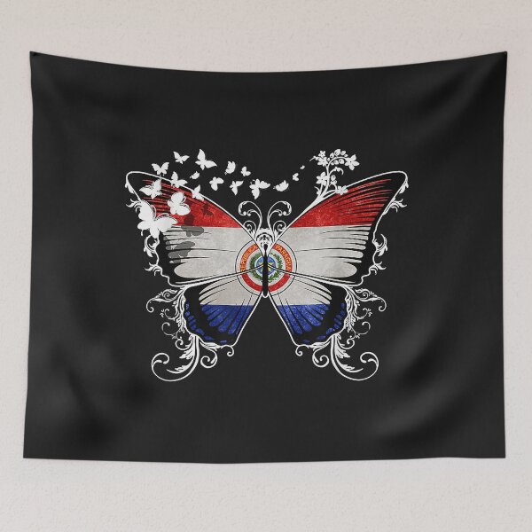 Item preview, Paraguay Flag Shirt Butterfly Graphic designed and sold by luciaaljudith.