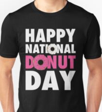 Happy National Donut Day (June 2nd 2017) Slim Fit T-Shirt