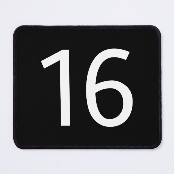 Item preview, Number 16 Jersey Minimal Sticker designed and sold by dianemiriami6.