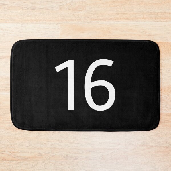Item preview, Number 16 Jersey Minimal Sticker designed and sold by dianemiriami6.