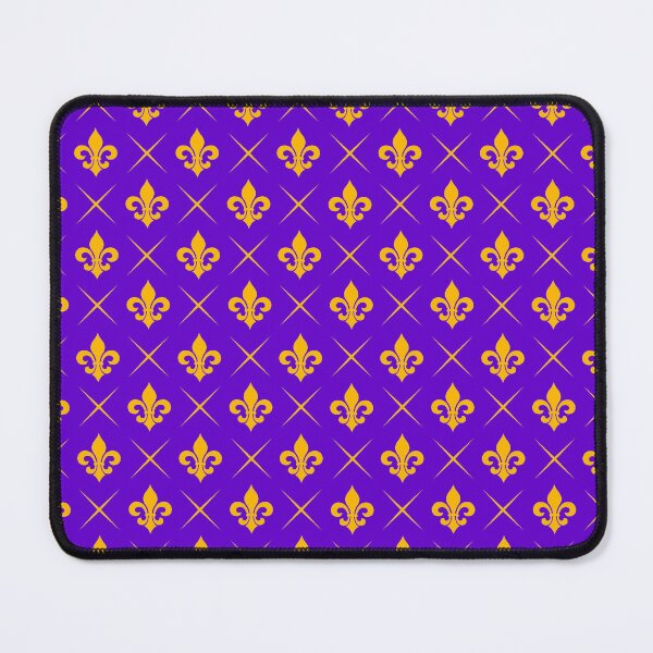 Item preview, Fleur de lis: purple and gold pattern designed and sold by muskitt.