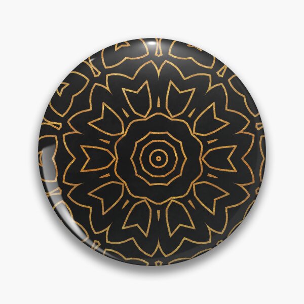 Item preview, Beautiful stylish black mandala geometric abstract pattern designed and sold by Pattern Girl.