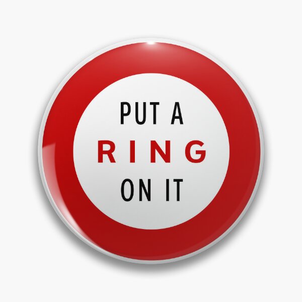 Item preview, Road Sign - Put a Ring on it designed and sold by Clusterfudge.
