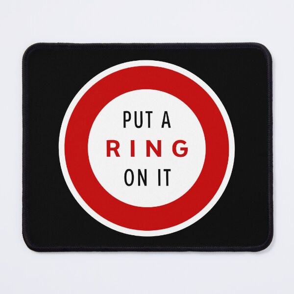 Item preview, Road Sign - Put a Ring on it designed and sold by Clusterfudge.