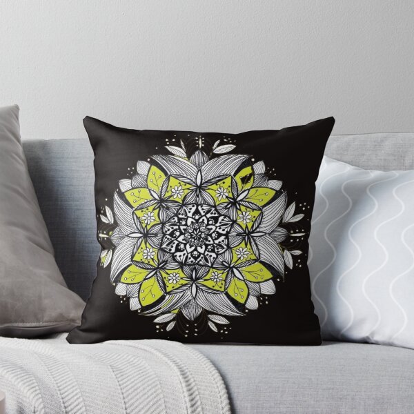 Item preview, Yellow and black mandala designed and sold by FGCART.