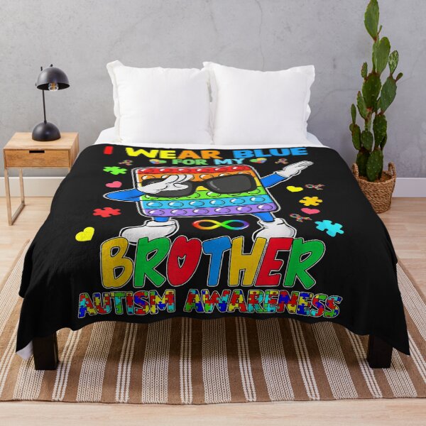 Item preview, PopIt Dab I Wear Blue For My Brother Puzzle Autism Awareness designed and sold by luciaaljudith.