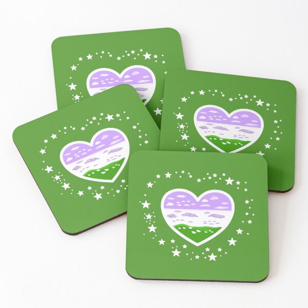 Item preview, Genderqueer Landscape Heart designed and sold by PHNDZMND.