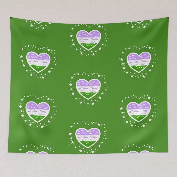 Item preview, Genderqueer Landscape Heart designed and sold by PHNDZMND.