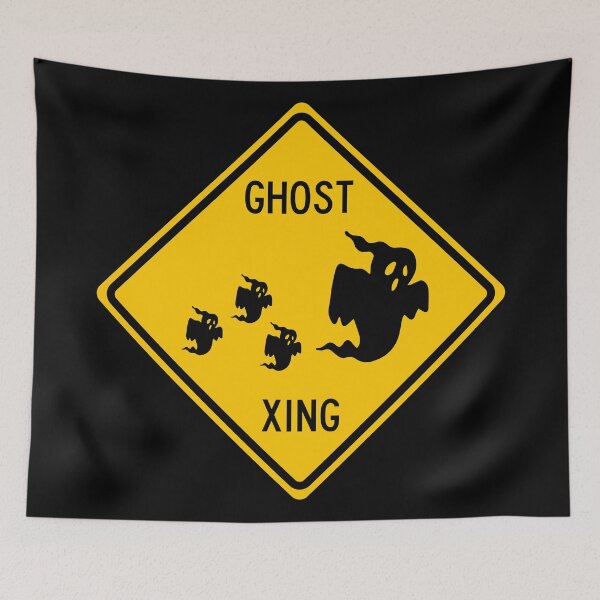 Item preview, Ghost Crossing Sign designed and sold by Clusterfudge.