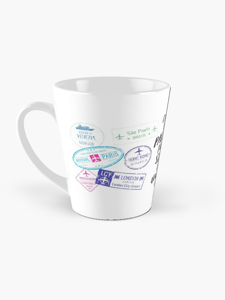 Coffee Mug - Travel Stamps