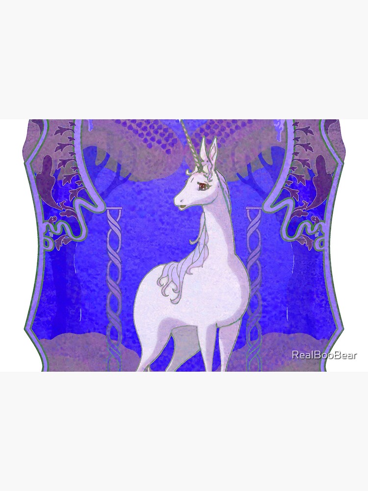 The Last Unicorn Art Nouveau Moonlit Night by RealBooBear