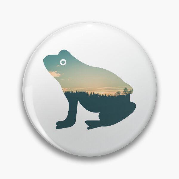 Item preview, Colorful Forest Trees Under Calm Sky Frog | Cute Frog designed and sold by BopleDesigns.