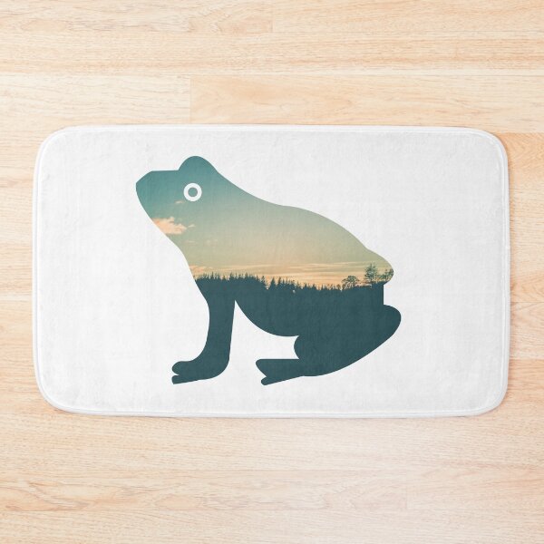 Item preview, Colorful Forest Trees Under Calm Sky Frog | Cute Frog designed and sold by BopleDesigns.