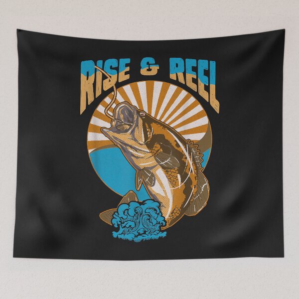 Item preview, Rise and Reel Fishing Bass vintage fresh water sport designed and sold by luciaaljudith.