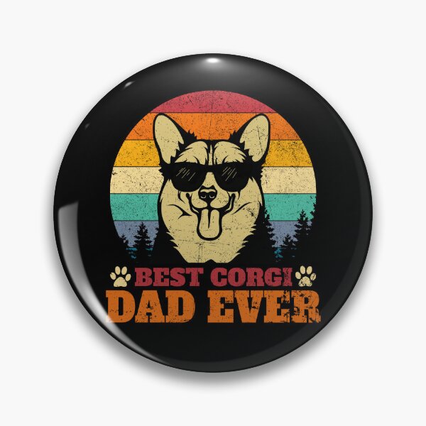 Item preview, Best Corgi Dad Ever Retro Vintage designed and sold by designbychow.