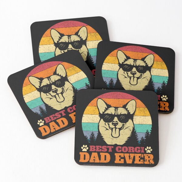 Item preview, Best Corgi Dad Ever Retro Vintage designed and sold by designbychow.
