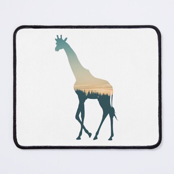 Item preview, Colorful Forest Trees Under Calm Sky Giraffe | Cute Giraffe designed and sold by BopleDesigns.