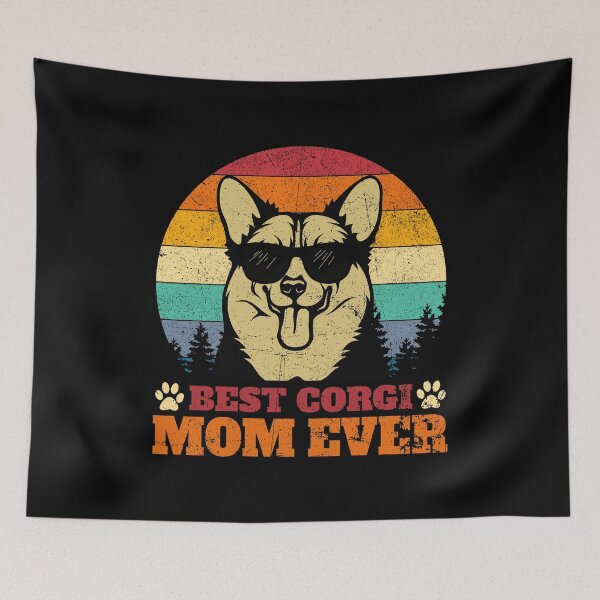 Artikelvorschau, Beste Corgi-Mutter aller Zeiten Retro Vintage entworfen und verkauft von designbychow.
