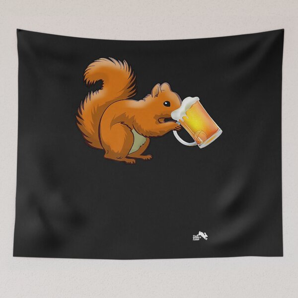 Item preview, Squirrel Drinking Beer for Animal Lovers - Beer Squirrel Premium designed and sold by luciaaljudith.