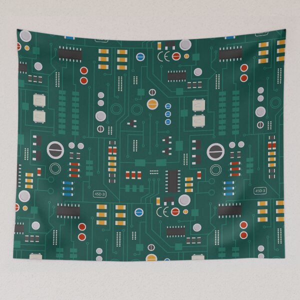 Item preview, Circuit Board Pattern designed and sold by muskitt.