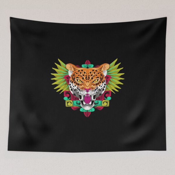 Item preview, jaguar quetzal aztec 2 designed and sold by cat poe.