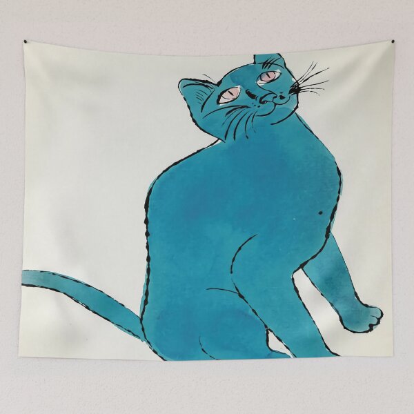 Item preview, one blue pussy poster designed and sold by ylarry.