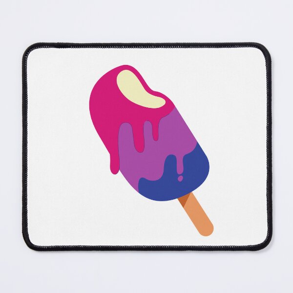 Item preview, Discreet Bisexual Pride Moth Ice Cream Popsicle designed and sold by meicha.