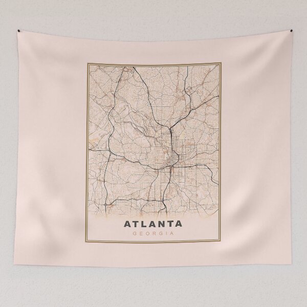 Item preview, Minimalist Atlanta Map designed and sold by Tamas Das.