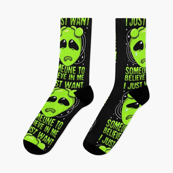 Item preview, I Just Want Someone To Believe In Me Green Alien designed and sold by wrestletoys.