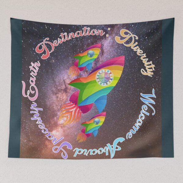 Item preview, Welcome Aboard Spaceship Earth Destination: Diversity - Wear the Shirt that shows your the most well informed person in the room. Be the Genius in your life  Universe Edition designed and sold by SpArtk.