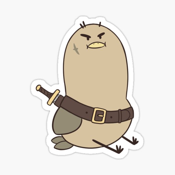 Knight Birb Sticker