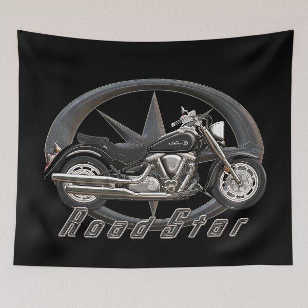 Item preview, Road Star XV 1700 black star designed and sold by KlaraBubble.
