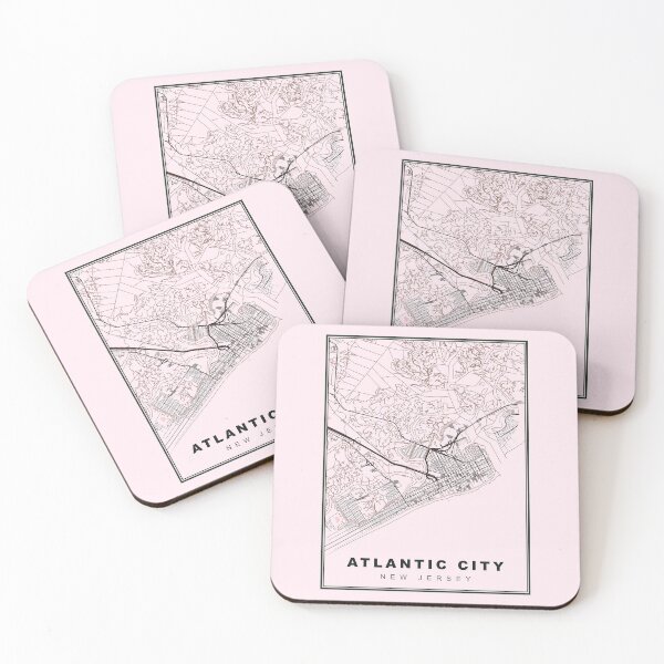 Item preview,  Minimalist Atlantic City Map designed and sold by Tamas Das.