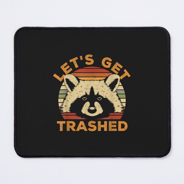 Item preview, Vintage Let's Get Trashed Funny Raccoon Lovers Retro Sunset designed and sold by luciaaljudith.