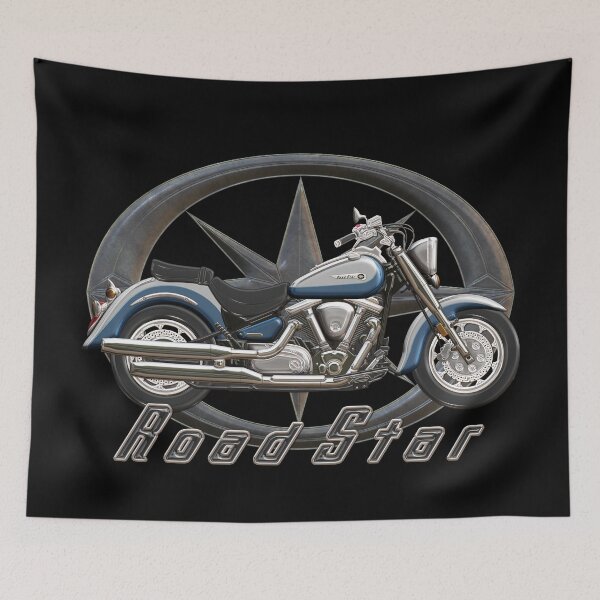 Item preview, Road Star XV 1700 blue silver star designed and sold by KlaraBubble.