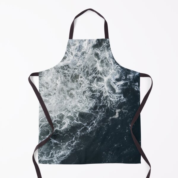 Item preview, /// When the light meets the dark /// Drone aerial of a dark and turbulent blue grey ocean after an autumn storm  designed and sold by Est-Image-Co.