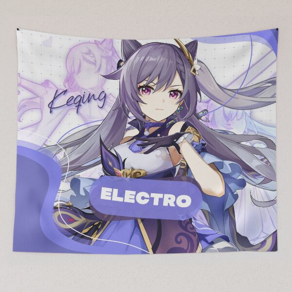 Item preview, Electro Keqing Genshin Impact designed and sold by kylewords00.