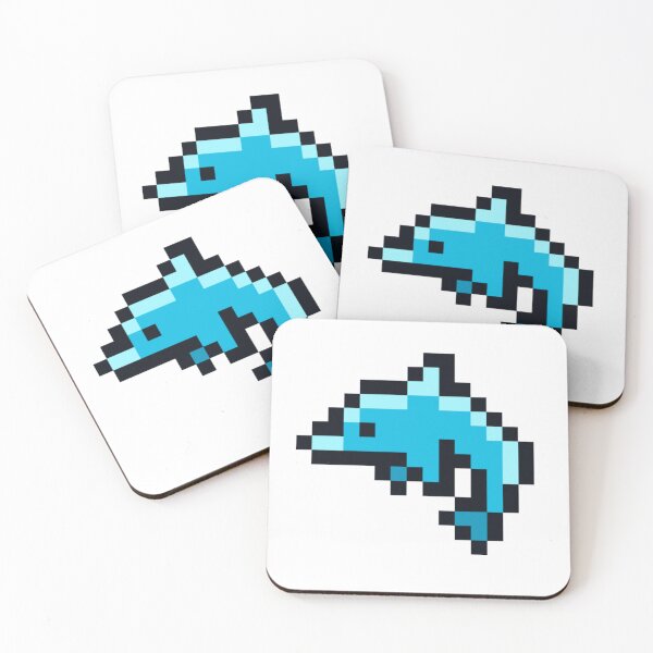 Item preview, Dolphin pixel art designed and sold by Epic Design Trix.