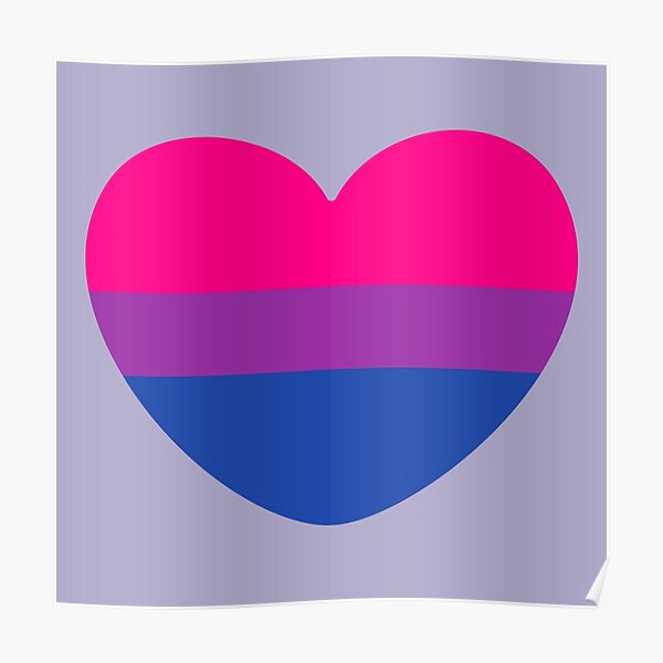 Bi Pride Heart Poster For Sale By Alissamolderart Redbubble 0865