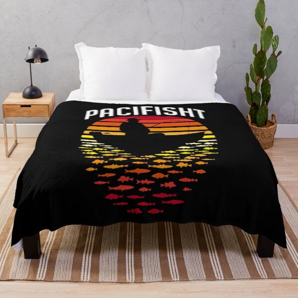 Item preview, Pacifisht Pacifist Fishing Vintage Sunset Funny Fisherman designed and sold by GrandeDuc.
