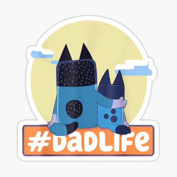 Dadlife Dad And Son Sticker