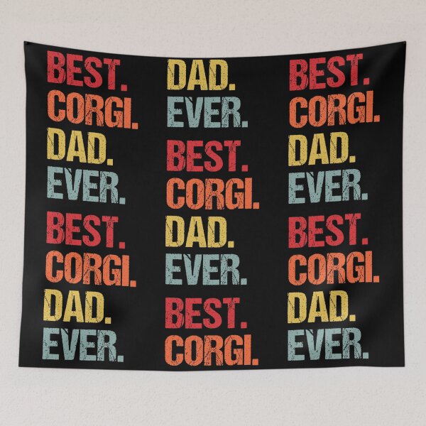 Item preview, Vintage Best Corgi Dad Ever Happy Fathers Day Funny Dog Lovers designed and sold by Louisa Kohler.
