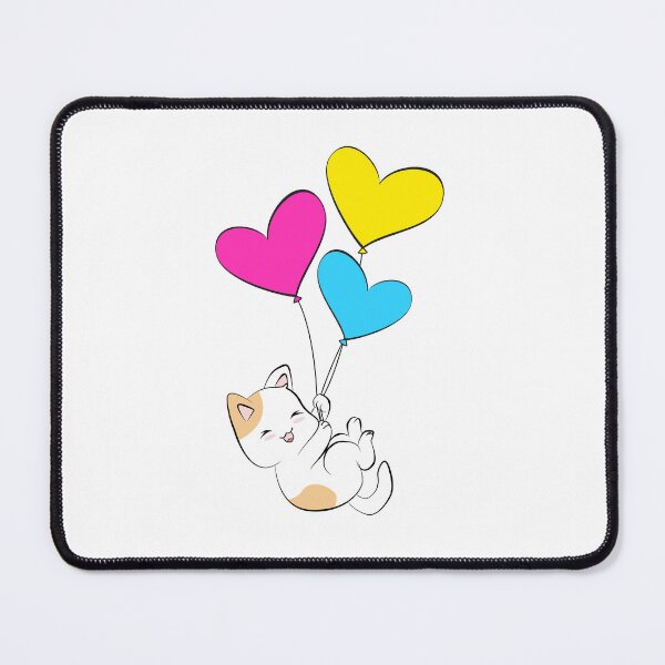 Item preview, Subtle Pansexual Pride Cat Balloons designed and sold by meicha.