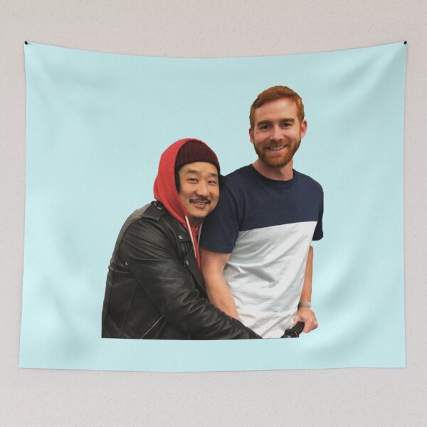 Artikelvorschau, Andrew Santino Bobby Lee Schlechte Freunde Podcast entworfen und verkauft von CoffeeCupCoter.