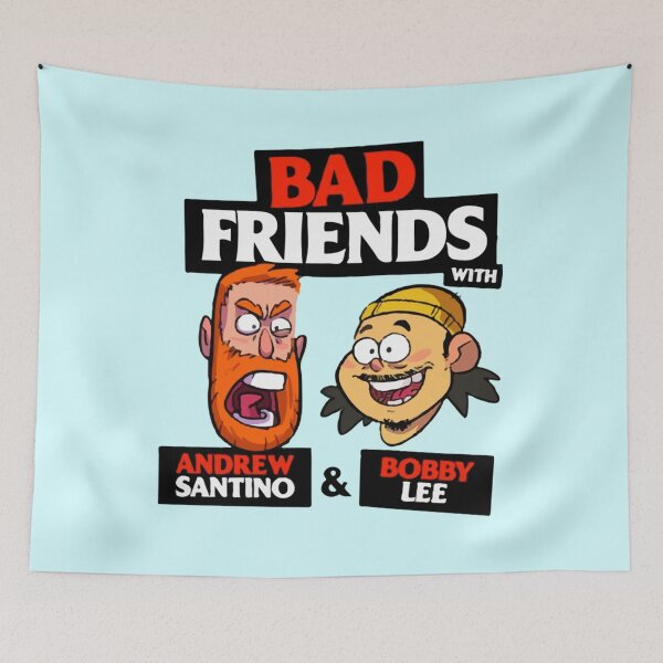 Artikelvorschau, BAD FRIENDS-PODCAST – BOBBY LEE – ANDREW SANTINO entworfen und verkauft von CoffeeCupCoter.