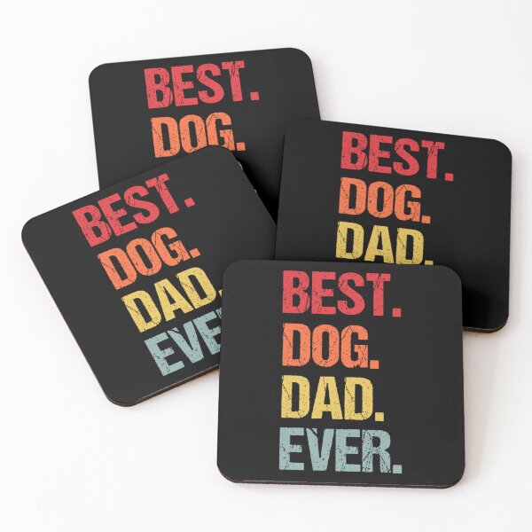 Artikelvorschau, Vintage Best Dog Dad Ever Happy Fathers Day Lustige Hundeliebhaber entworfen und verkauft von Louisa Kohler.