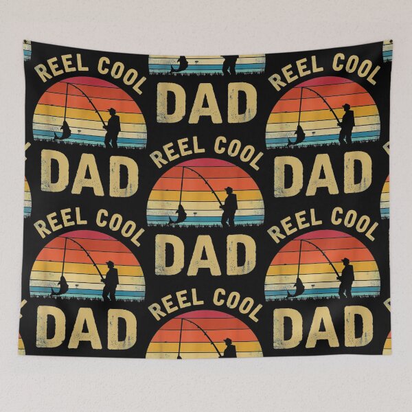 Item preview, Vintage Reel Cool DAD Fish Fishing Father's Day Gift designed and sold by Louisa Kohler.