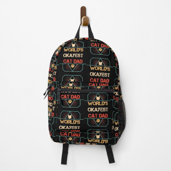 Item preview, World's Okayest Cat Dad Retro designed and sold by Louisa Kohler.
