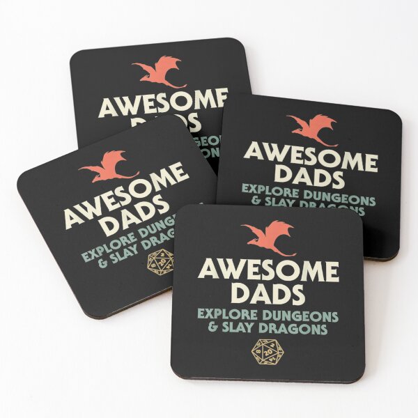 Item preview, Awesome Dads Explore Dungeons and Slay Dragons designed and sold by Louisa Kohler.