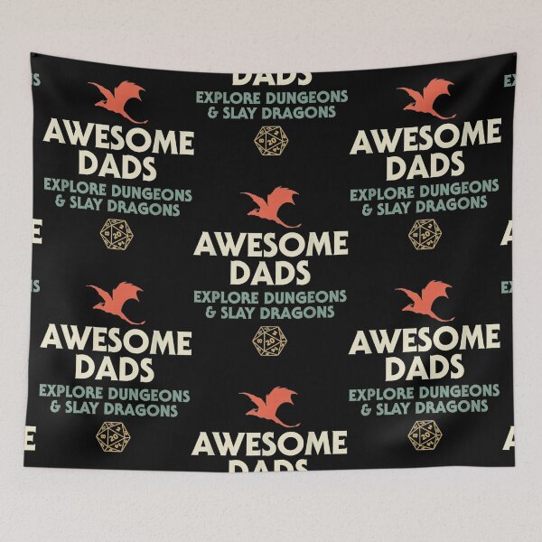 Item preview, Awesome Dads Explore Dungeons and Slay Dragons designed and sold by Louisa Kohler.